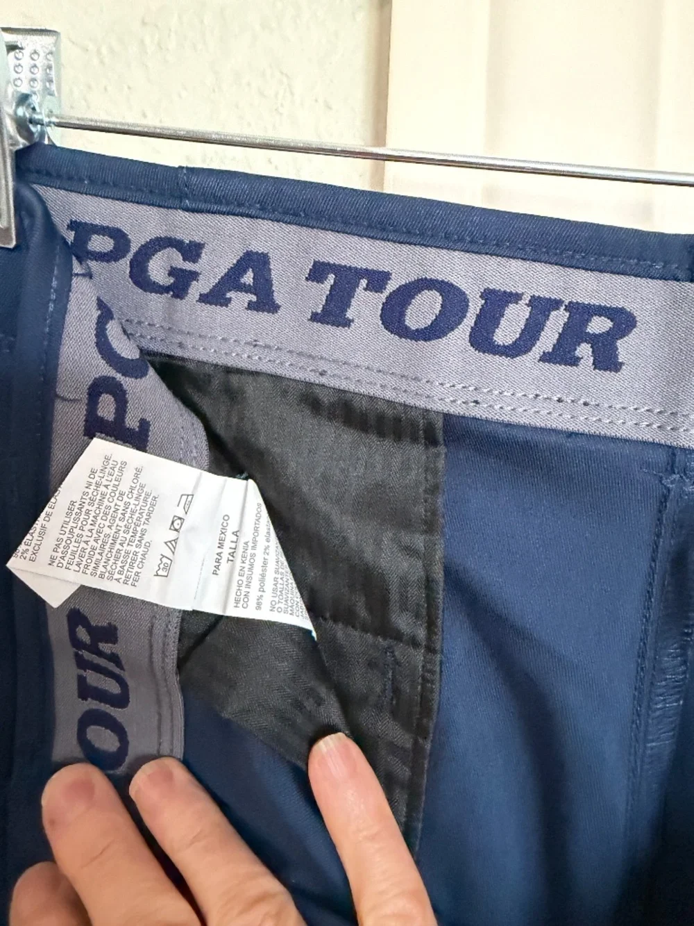 PGA TOUR Men’s Golf Shorts Size 32 Navy Blue Stretch Performance